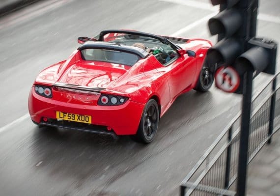 Tesla Roadster sports car