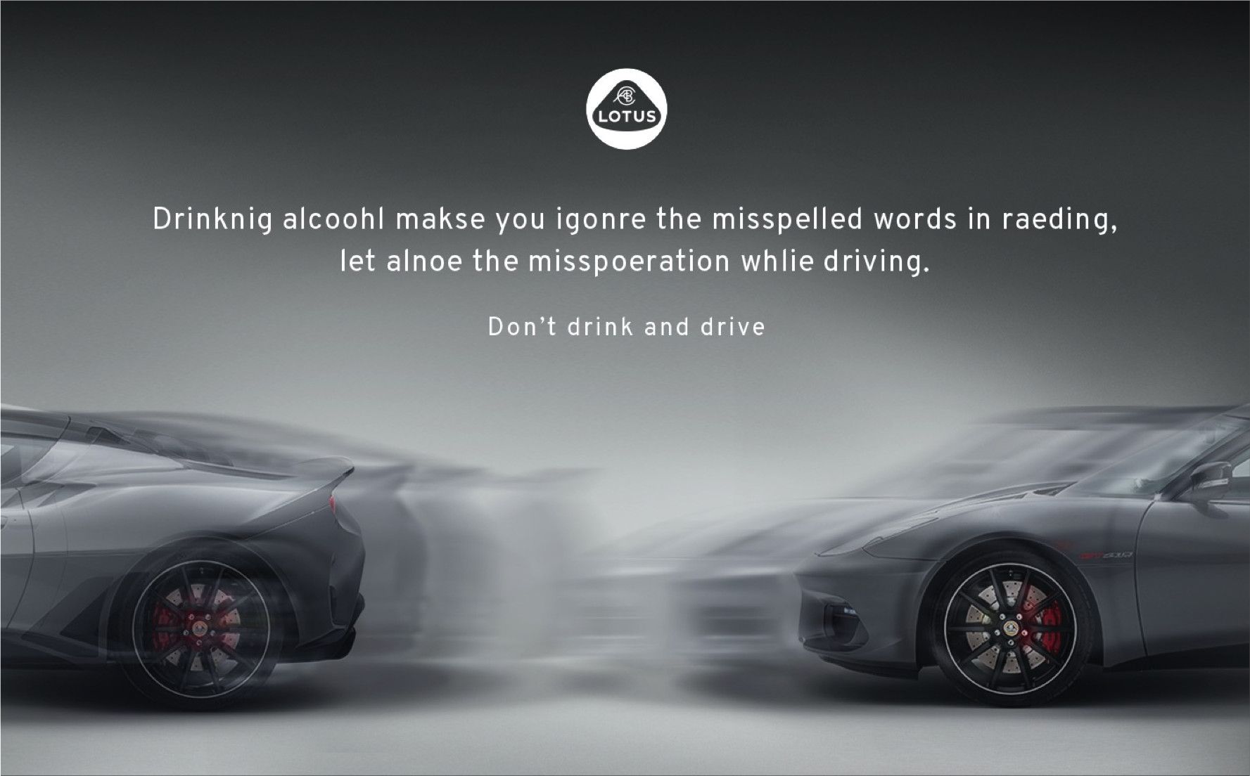 "Don't drink and drive" Lotus print ads | Spare Wheel