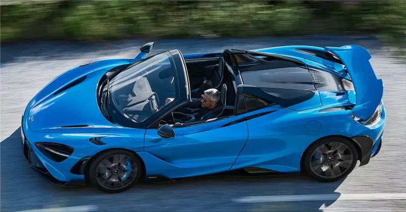 McLaren 765LT Spider sports convertible supercar 
