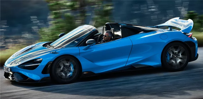 McLaren 765LT Spider supercar 