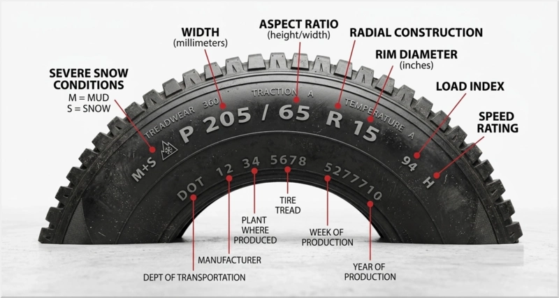 How to read a tire: size, speed rating, and load rating