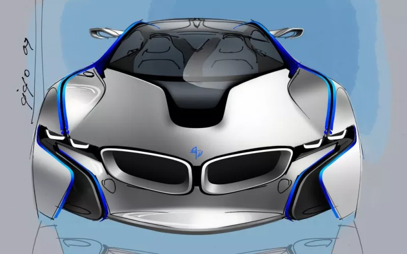The BMW Vision EfficientDynamics concept car