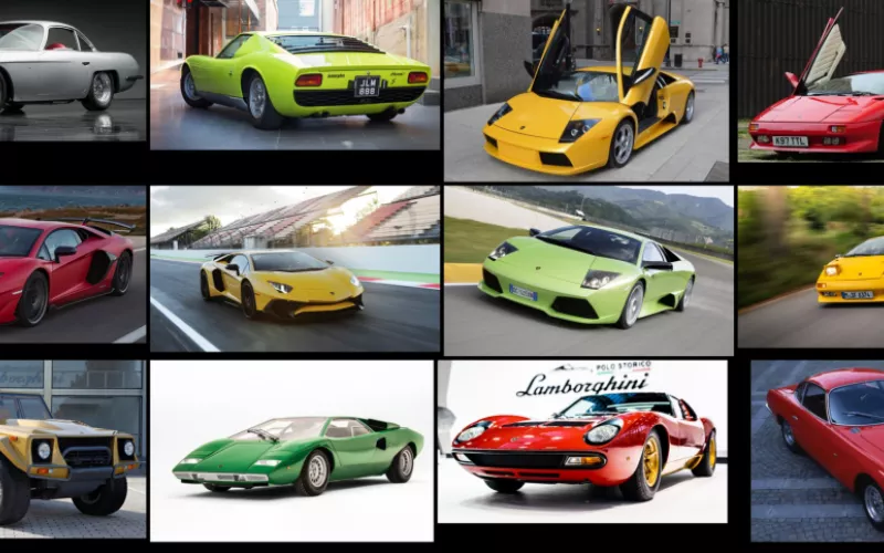 The history of Lamborghini's V12-powered super sports cars