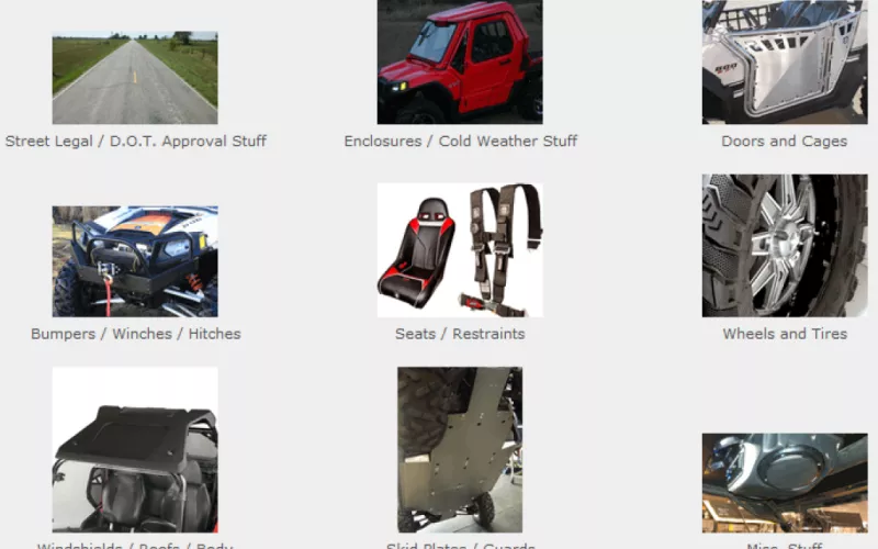 Polaris RZR parts at SideBySideStuff.com